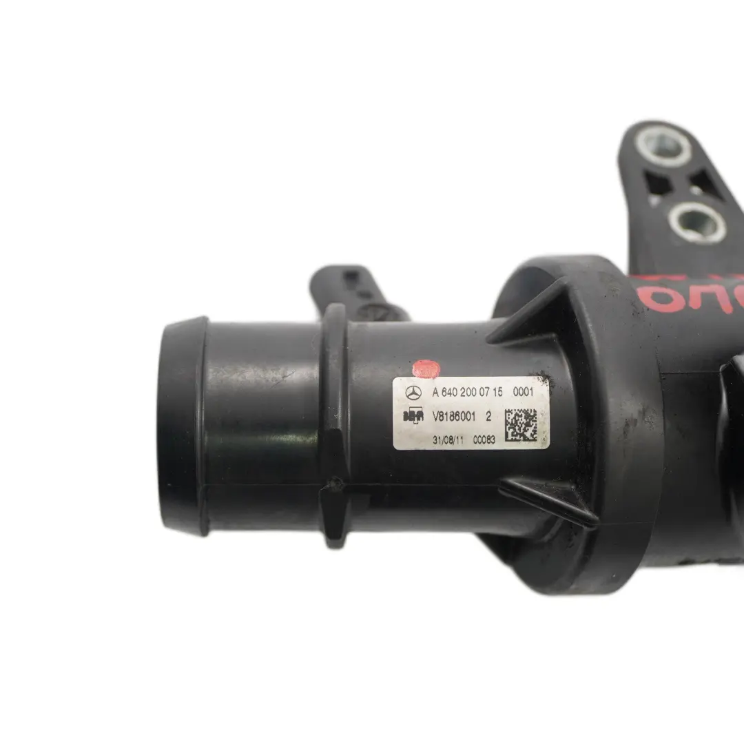 OM640 Coolant Thermostat Housing Cooling Unit to Mercedes W169 W245 with Part number A6402000715 Mercedes W169 W245 OM640 Coolant Thermostat Housing Cooling Unit - SKU A6402000715 - Part number A6402000715