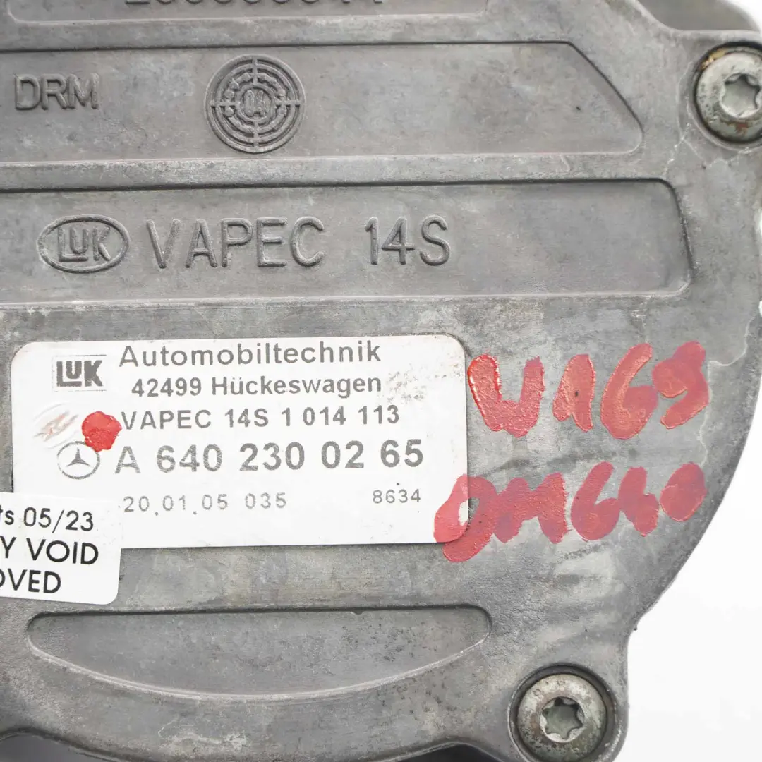 Mercedes W169 W245 OM640 Pompe à Vide Pour Freins Diesel - SKU A6402300265 - Numéro de pièce A6402300265