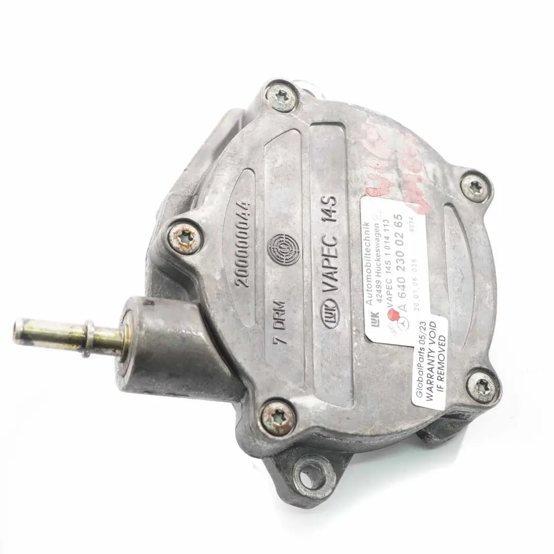 OM640 Diesel Bremsen Unterdruckpumpe für Mercedes W169 W245 mit Teilenummer A6402300265 Mercedes W169 W245 OM640 Diesel Bremsen Unterdruckpumpe - SKU A6402300265 - Teilenummer A6402300265