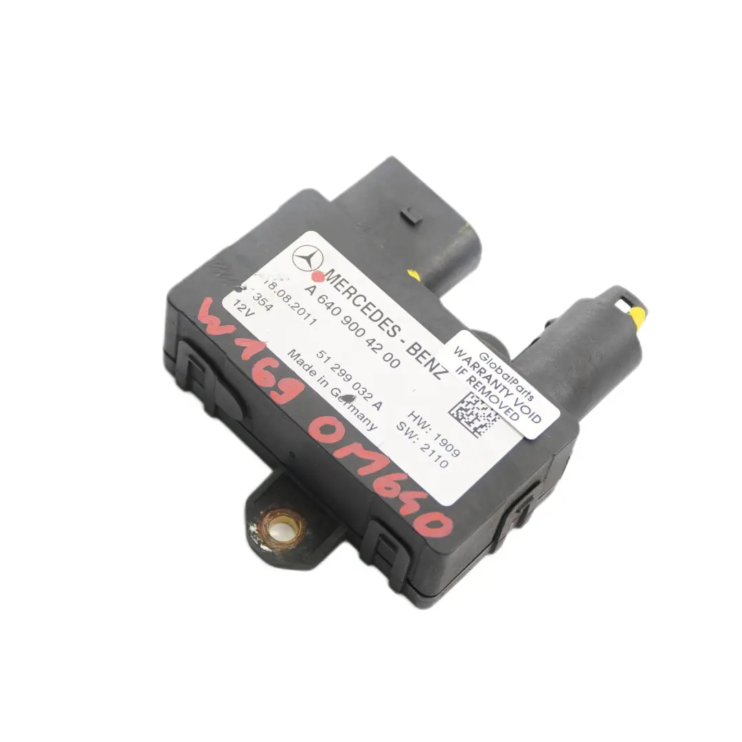 Module Relais Bougie Préchauffage OM640 Moteur Diesel pour Mercedes W169 à propos du numéro de pièce A6409004200 Mercedes W169 Module Relais Bougie Préchauffage OM640 Moteur Diesel - SKU A6409004200 - Numéro de pièce A6409004200