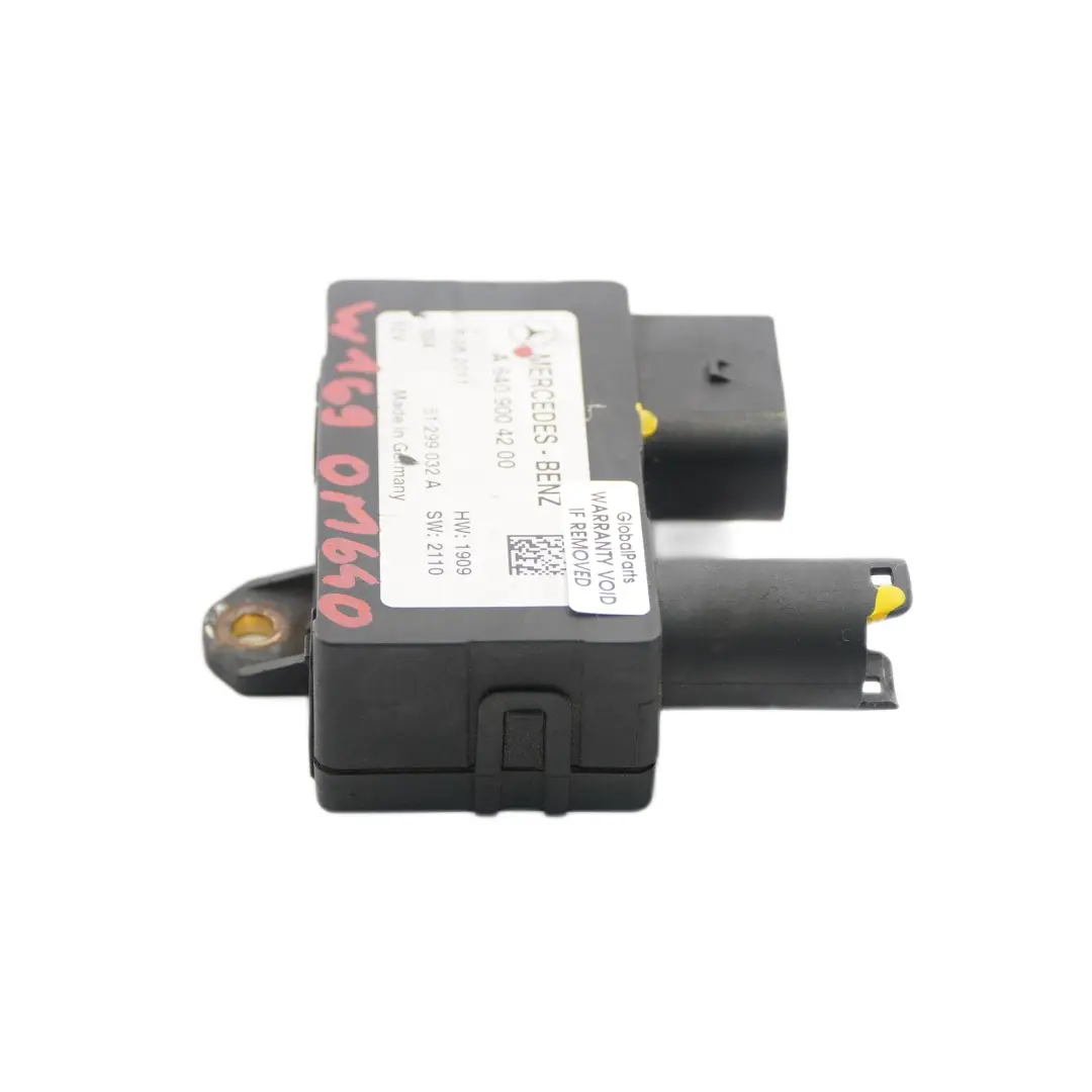 Mercedes W169 W245 Módulo Relé Bujías Incandescencia OM640 Motor - SKU A6409004200 - Número de pieza A6409004200