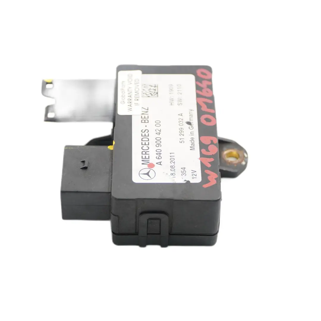 Mercedes W169 Module Relais Bougie Préchauffage OM640 Moteur Diesel - SKU A6409004200 - Numéro de pièce A6409004200