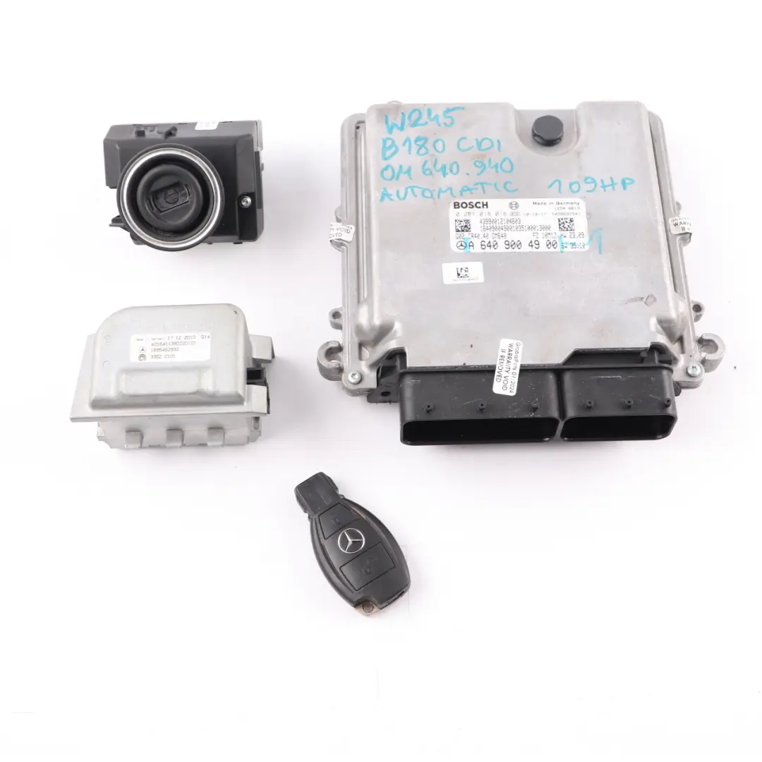 OM640.940 109HP Engine ECU Kit Key Lock to Mercedes W169 W245 180 CDI with Part number A6409004900 Mercedes W169 W245 180 CDI OM640.940 109HP Engine ECU Kit Key Lock - SKU A6409004900-1 - Part number A6409004900