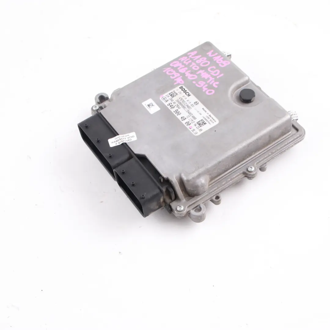 A180 CDI OM640.940 109HP Engine Control Unit ECU to Mercedes W169 with Part number A6409004900 Mercedes W169 A180 CDI OM640.940 109HP Engine Control Unit ECU - SKU A6409004900 - Part number A6409004900
