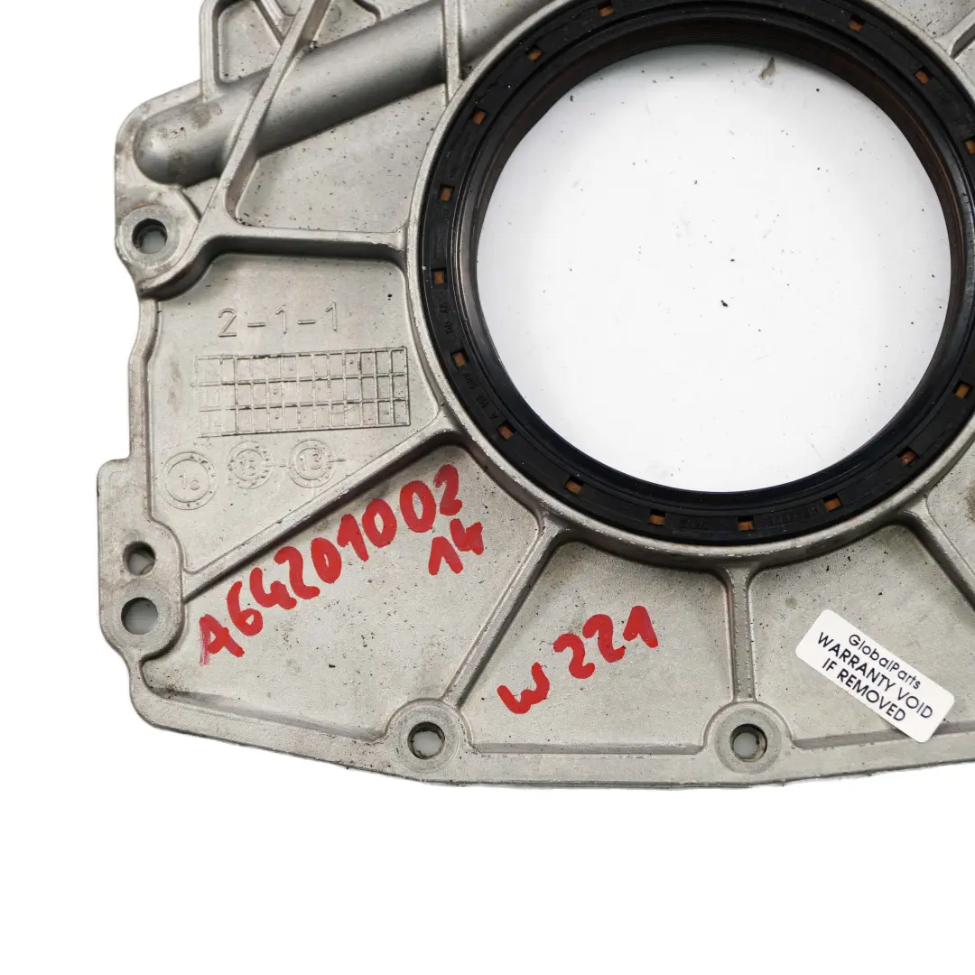 Coperchio della cassa distribuzione Mercedes W221 OM642 motore per con numero di parte A6420100214 Coperchio della cassa distribuzione Mercedes W221 OM642 motore - SKU A6420100214 - Numero di parte A6420100214