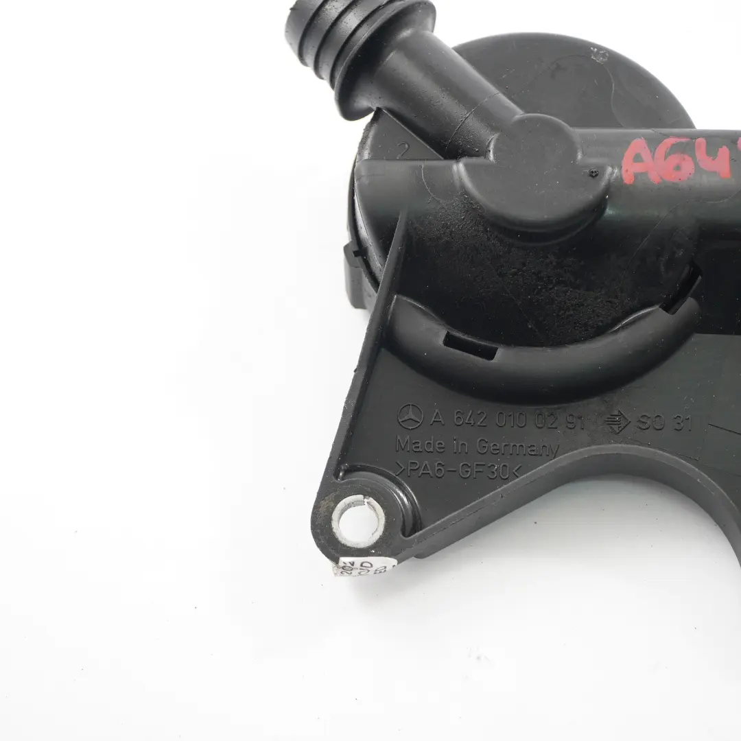  Válvula de purga Mercedes W639 OM642 Válvula de purga del motor Crankase Vent - SKU A6420100291 - Número de pieza A6420100291