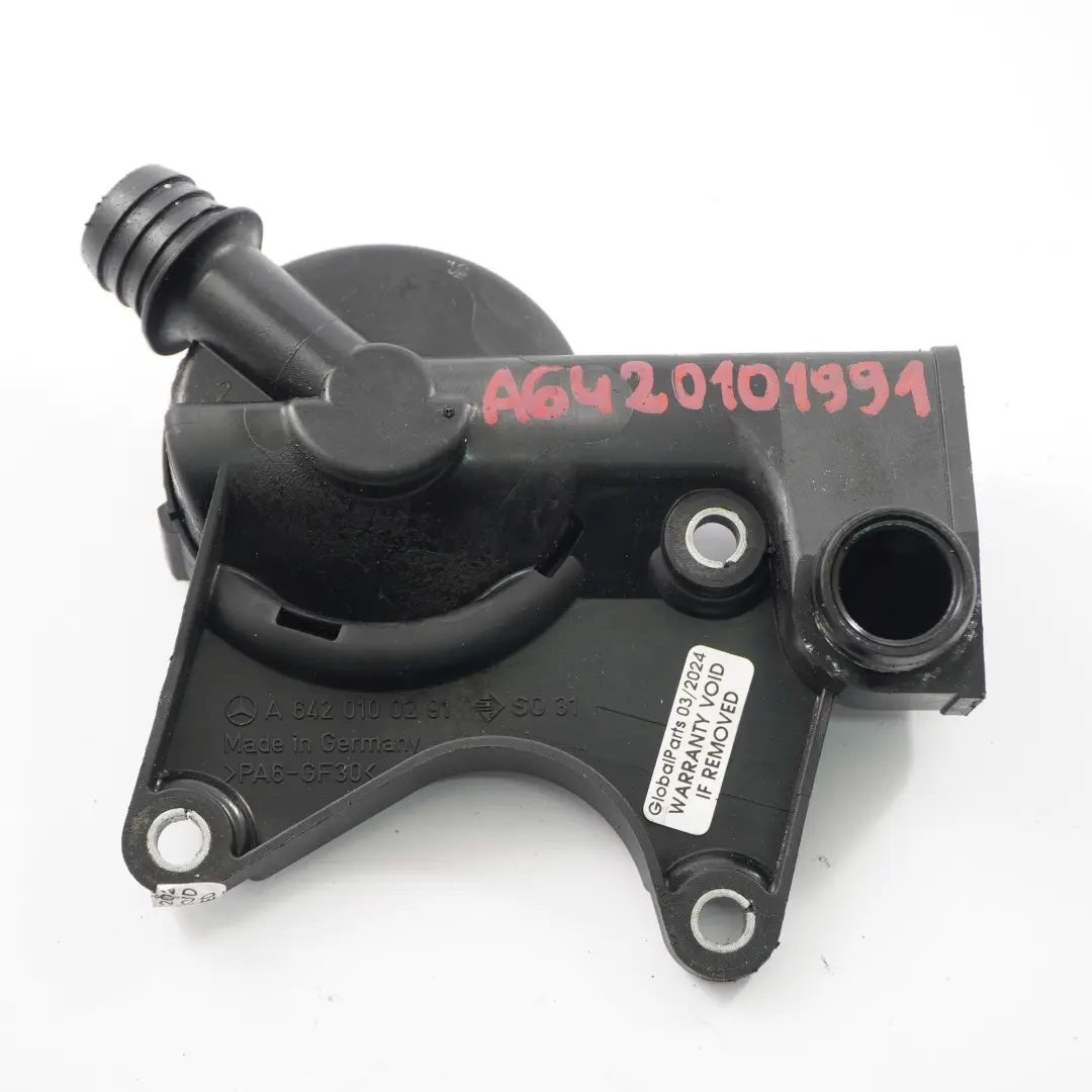  Valvola spurgo Mercedes W639 OM642 Valvola sfiato motore Sfiato della manovella - SKU A6420100291 - Numero di parte A6420100291