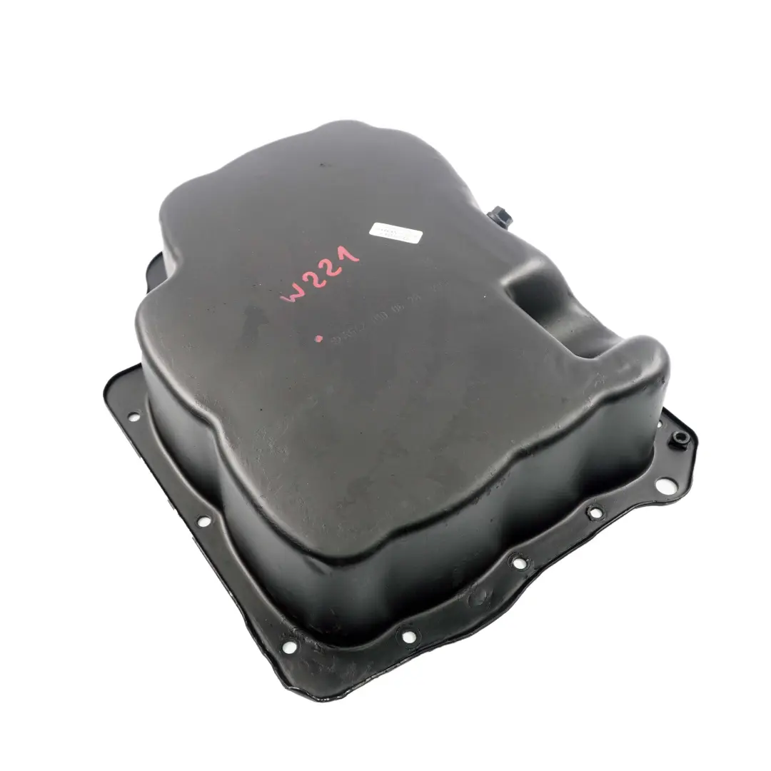 Oil Pan Mercedes S-Class W221 OM642 Diesel Engine Oil Sump Pan to with Part number A6420100628 Oil Pan Mercedes S-Class W221 OM642 Diesel Engine Oil Sump Pan - SKU A6420100628 - Part number A6420100628
