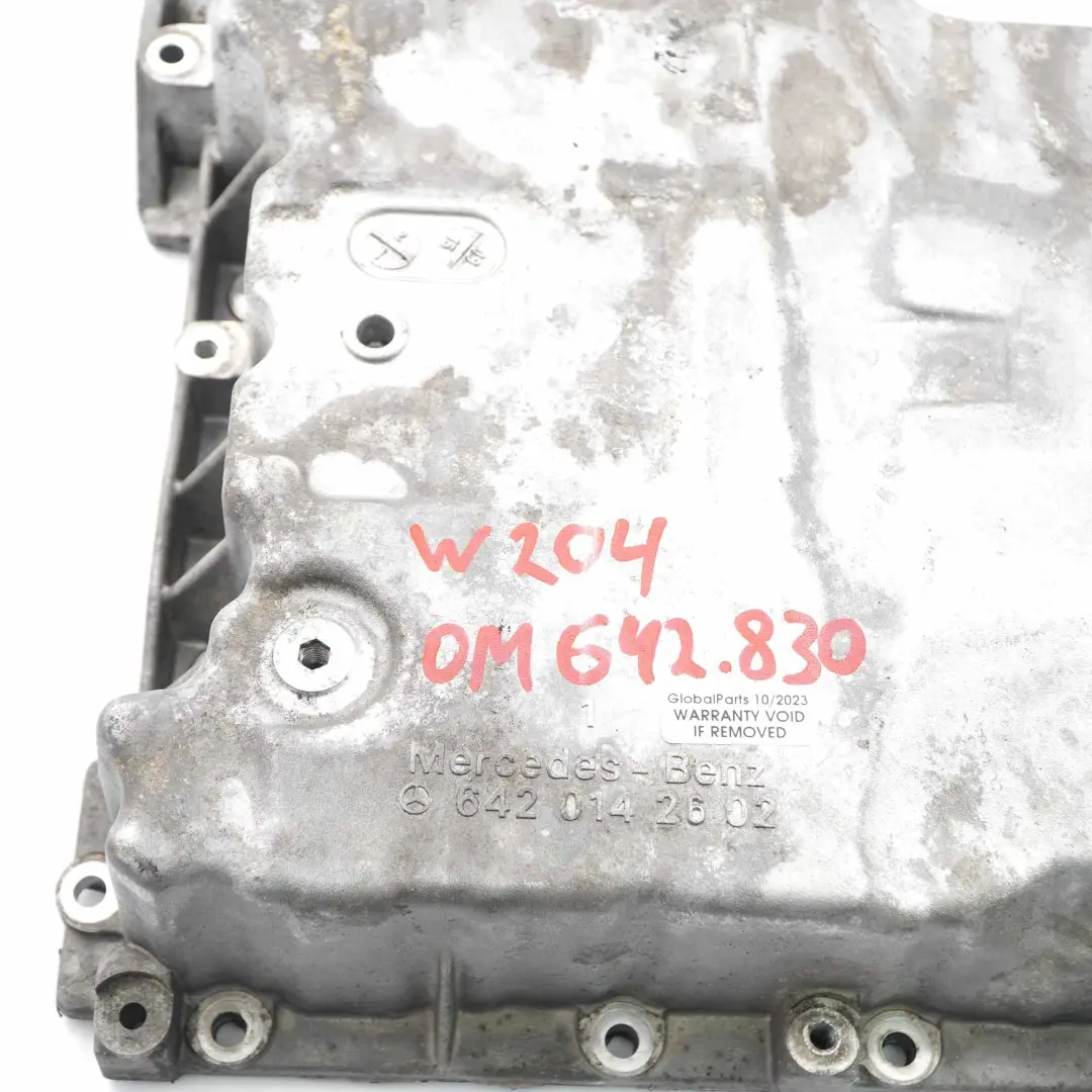 Mercedes W204 OM642 Soporte Del Cárter De Aceite Del Motor Diesel - SKU A6420142602 - Número de pieza A6420142602