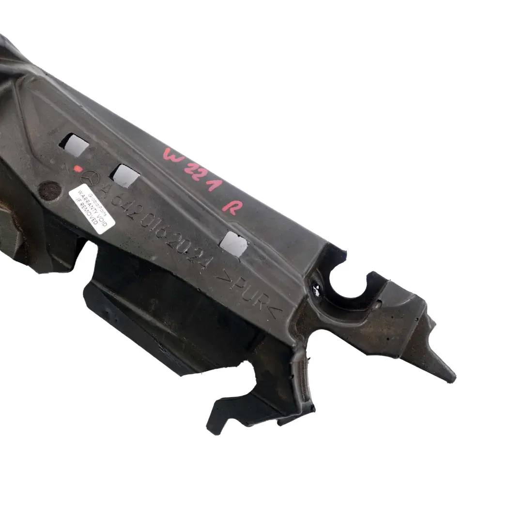  Aislamiento Motor Mercedes W221 Panel Cubierta Derecha OM642 Diesel - SKU A6420162024 - Número de pieza A6420162024