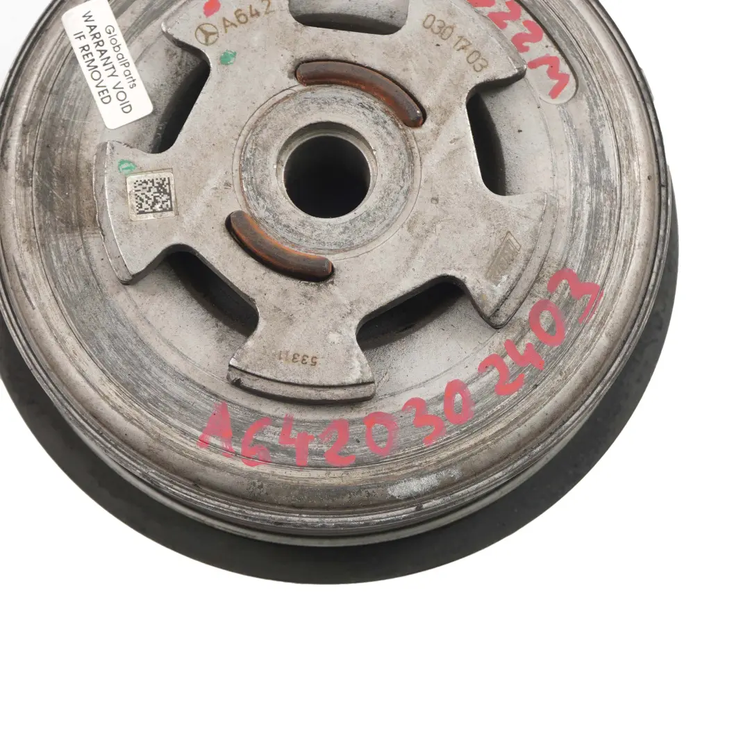  Vibration Damper Mercedes C207 W212 W221 OM642 Diesel Pulley A6420301703 - SKU A6420302403 - Part number A6420302403