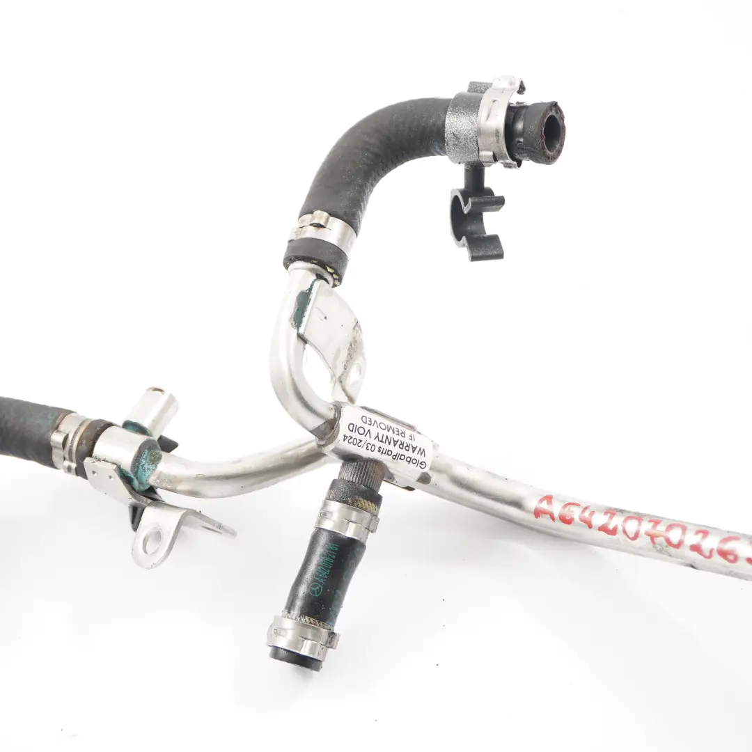 OM642 Diesel Fuel Line Hose Injection System Pipe to Mercedes W639 with Part number A6420702632 Mercedes W639 OM642 Diesel Fuel Line Hose Injection System Pipe - SKU A6420702632 - Part number A6420702632