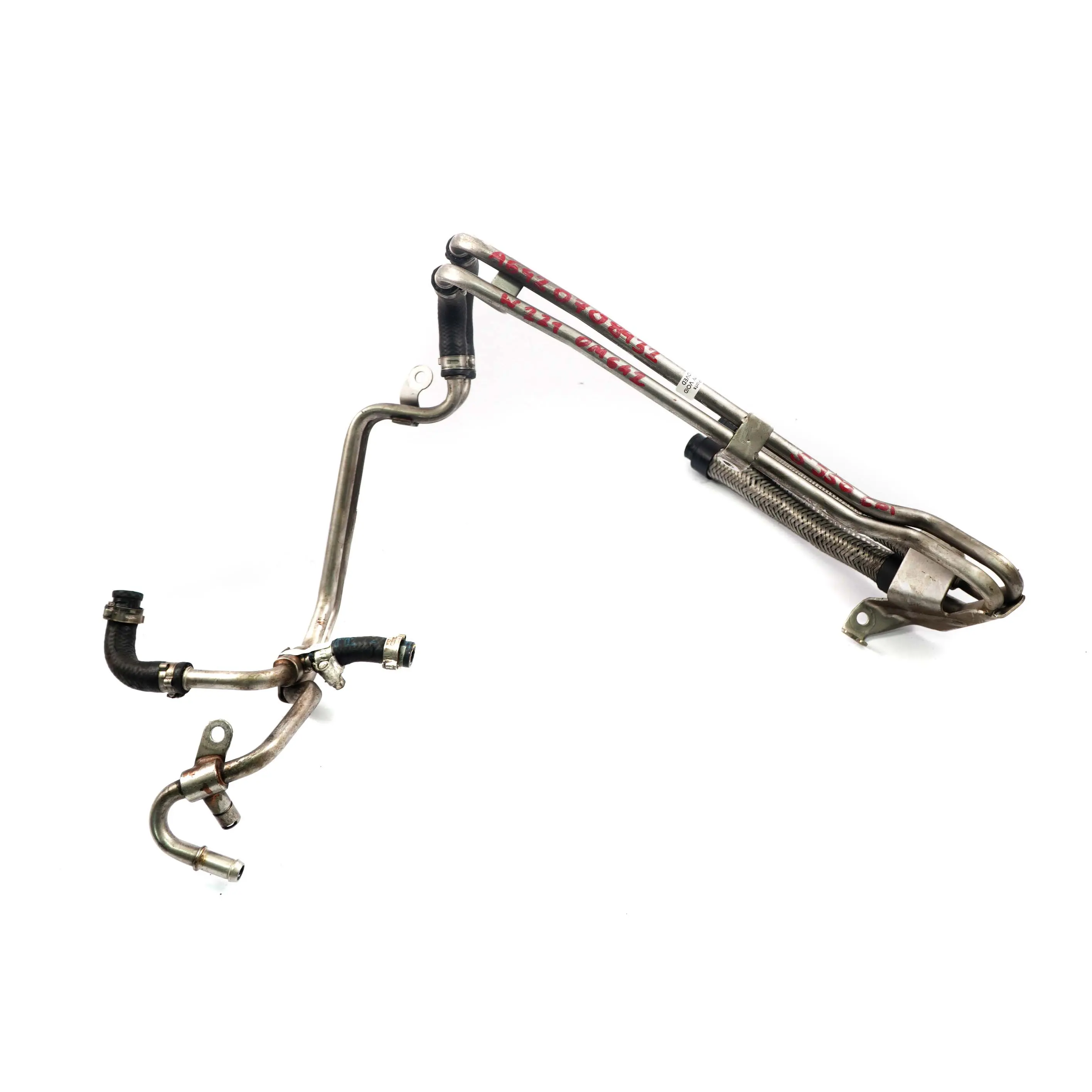 Mercedes-Benz S-Class W221 S350CDI OM642 Diesel Fuel Pump Line Pipes A6420708432