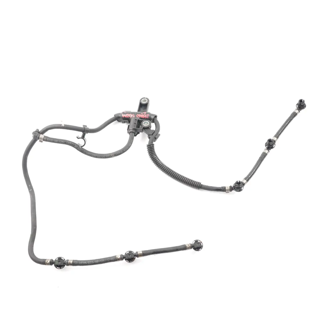 Mercedes W204 Diesel OM642 Línea de fuga de retorno de combustible con soporte - SKU A6420780341 - Número de pieza A6420780341