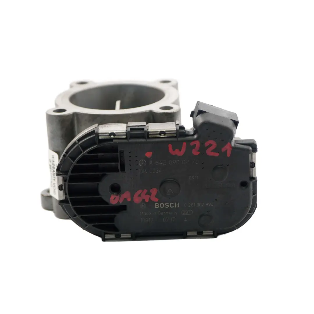 OM642 - Clapet de vanne de corps d'accélérateur pour Mercedes W221 à propos du numéro de pièce A6420900270 Mercedes W221 OM642 - Clapet de vanne de corps d'accélérateur - SKU A6420900270 - Numéro de pièce A6420900270