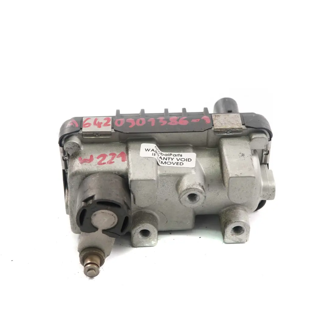 Mercedes-Benz E S W212 W221 OM642 Diesel Turbocharger Turbo Actuator Motor to with Part number A6420901386 Mercedes-Benz E S W212 W221 OM642 Diesel Turbocharger Turbo Actuator Motor - SKU A6420901386-1 - Part number A6420901386