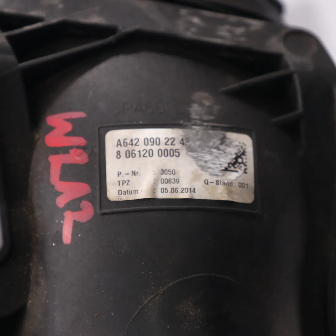 Mercedes W212 OM642 Turbo Tuyau Air d'air Débit Capteur Capteur - SKU A6420902242 - Numéro de pièce A6420902242