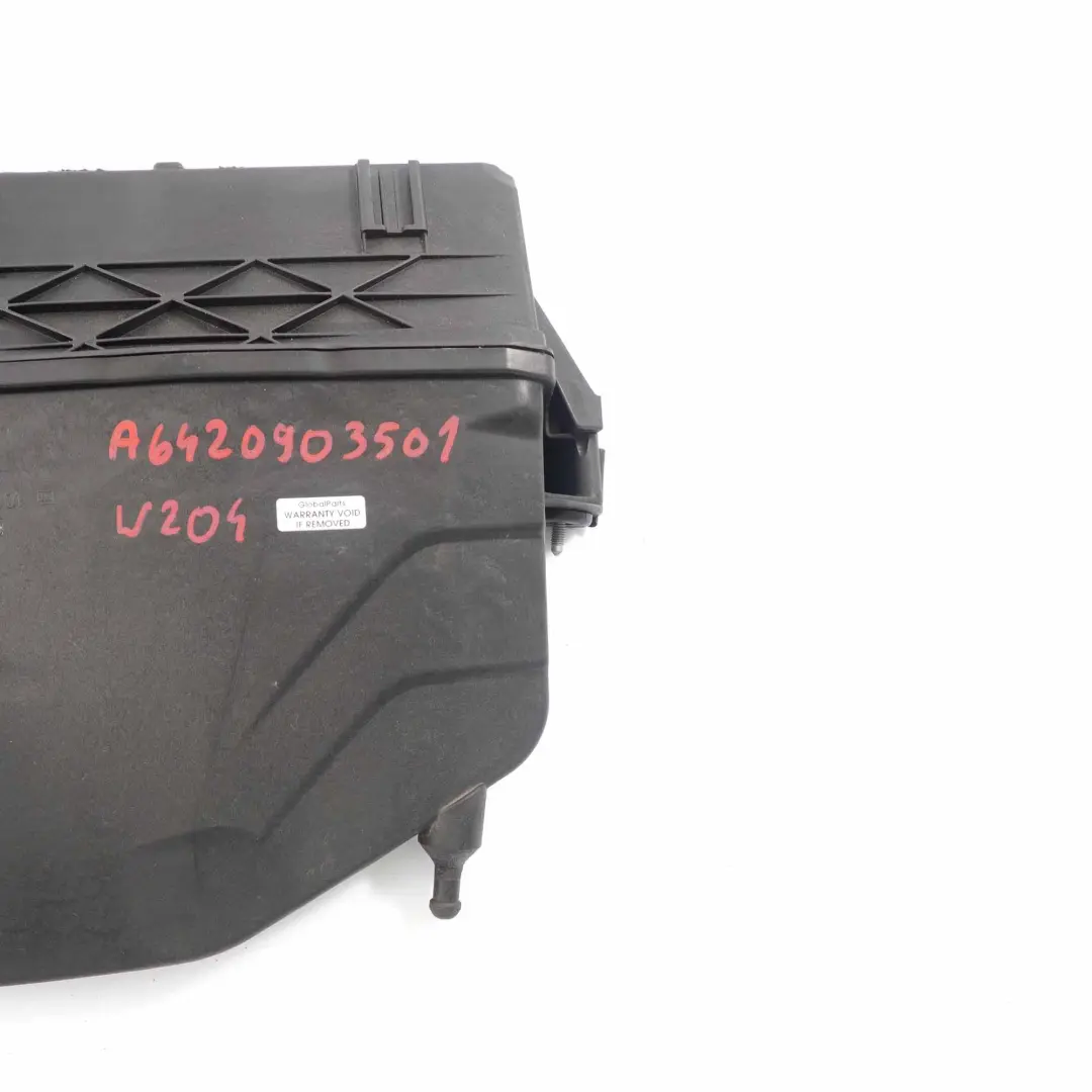 Caja Filtro Aire Mercedes W204 W212 OM642 Diesel Izquierda Carcasa para con número de pieza A6420903501 Caja Filtro Aire Mercedes W204 W212 OM642 Diesel Izquierda Carcasa - SKU A6420903501 - Número de pieza A6420903501