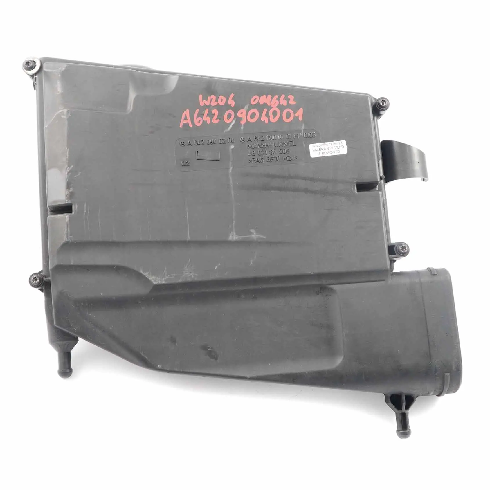 Mercedes W204 W212 OM642 Caja del Filtro De Admision De Aire Derecha A6420901601