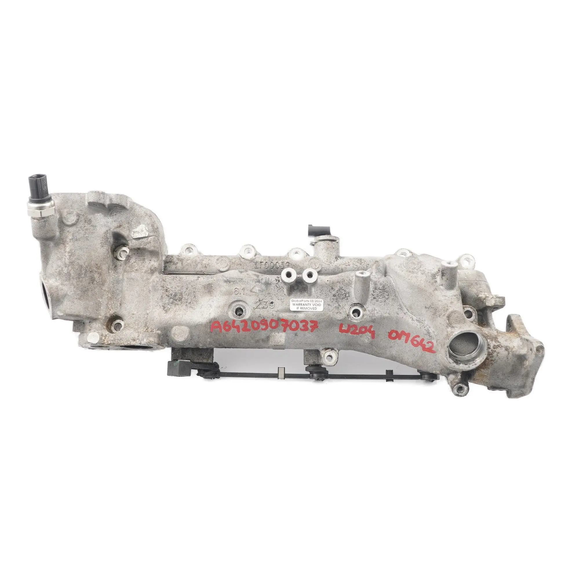 Collettore aspirazione Mercedes W204 OM642 Diesel V6 Motore Collettore sinistro