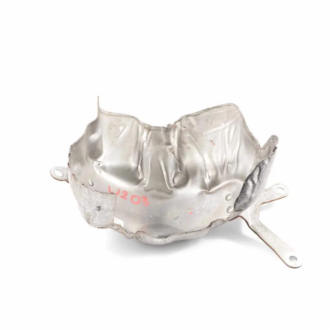 Heat Shield Mercedes W164 W204 W211 OM642 Screening Plate to Engine with Part number A6420960468 Engine Heat Shield Mercedes W164 W204 W211 OM642 Screening Plate - SKU A6420960468 - Part number A6420960468