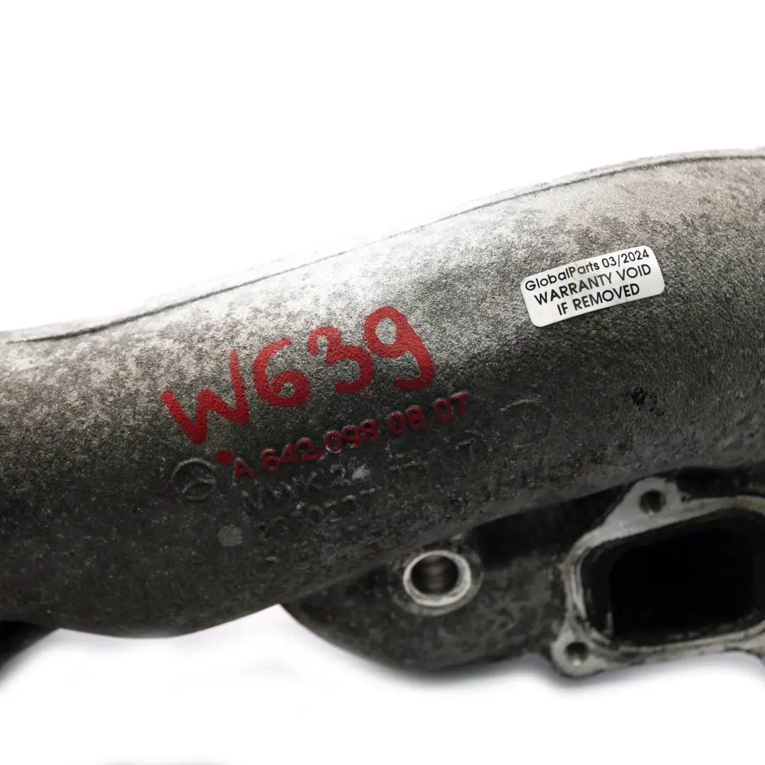 Collettore aspirazione Mercedes W639 W906 OM642 Tubo ingresso aria trasversale per con numero di parte A6420980807 Collettore aspirazione Mercedes W639 W906 OM642 Tubo ingresso aria trasversale - SKU A6420980807 - Numero di parte A6420980807