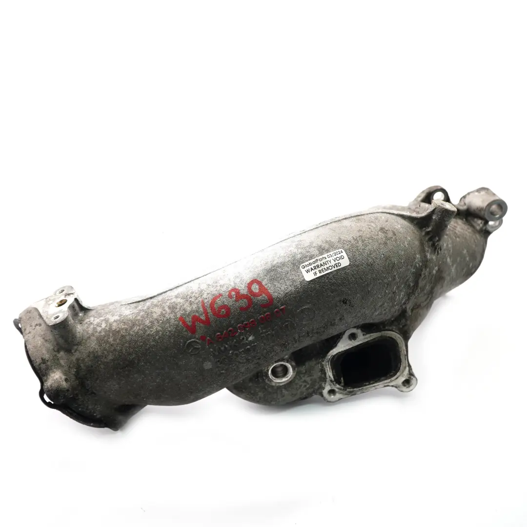 Intake Manifold Mercedes W639 W906 OM642 Diesel Air Inlet Transverse pipe to with Part number A6420980807 Intake Manifold Mercedes W639 W906 OM642 Diesel Air Inlet Transverse pipe - SKU A6420980807 - Part number A6420980807