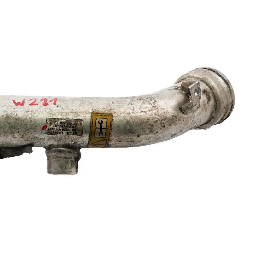 Mercedes W212 W221 OM642 Diesel Turbocompressore Intercooler Tubo - SKU A6420982207 - Numero di parte A6420982207
