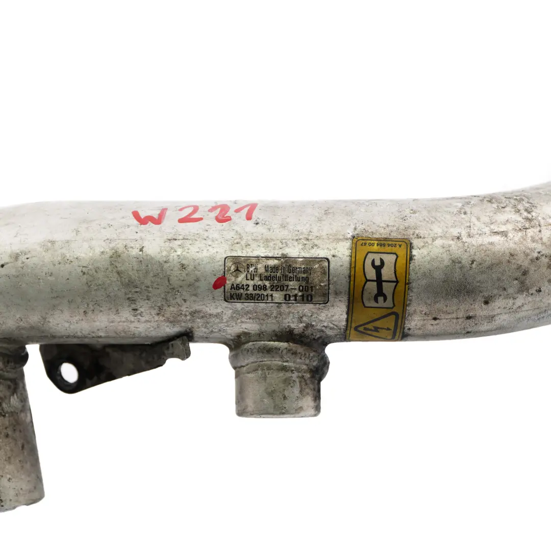 Mercedes W212 W221 Przewód Rura Dolot Turbo OM642 Diesel - SKU A6420982207 - Numer Części A6420982207