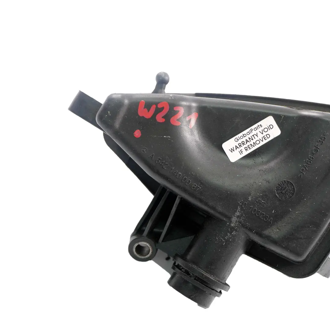 Mercedes W221 Motore Aspirazione Aria Risuonatore Diesel Tubo Tubo OM642 - SKU A6421400087 - Numero di parte A6421400087