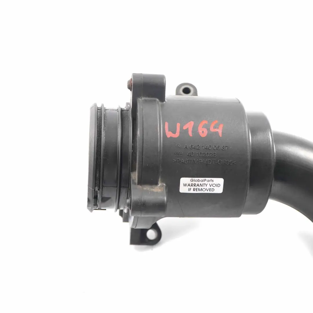 Mercedes W204 W212 Turbo Intercooler Pipe OM642 Diesel - SKU A6421400687 - Numéro de pièce A6421400687