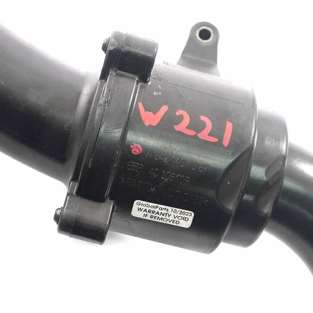 Mercedes W221 OM642 Tuyau d'admission d'air Tuyau d'intercooler - SKU A6421401087 - Numéro de pièce A6421401087