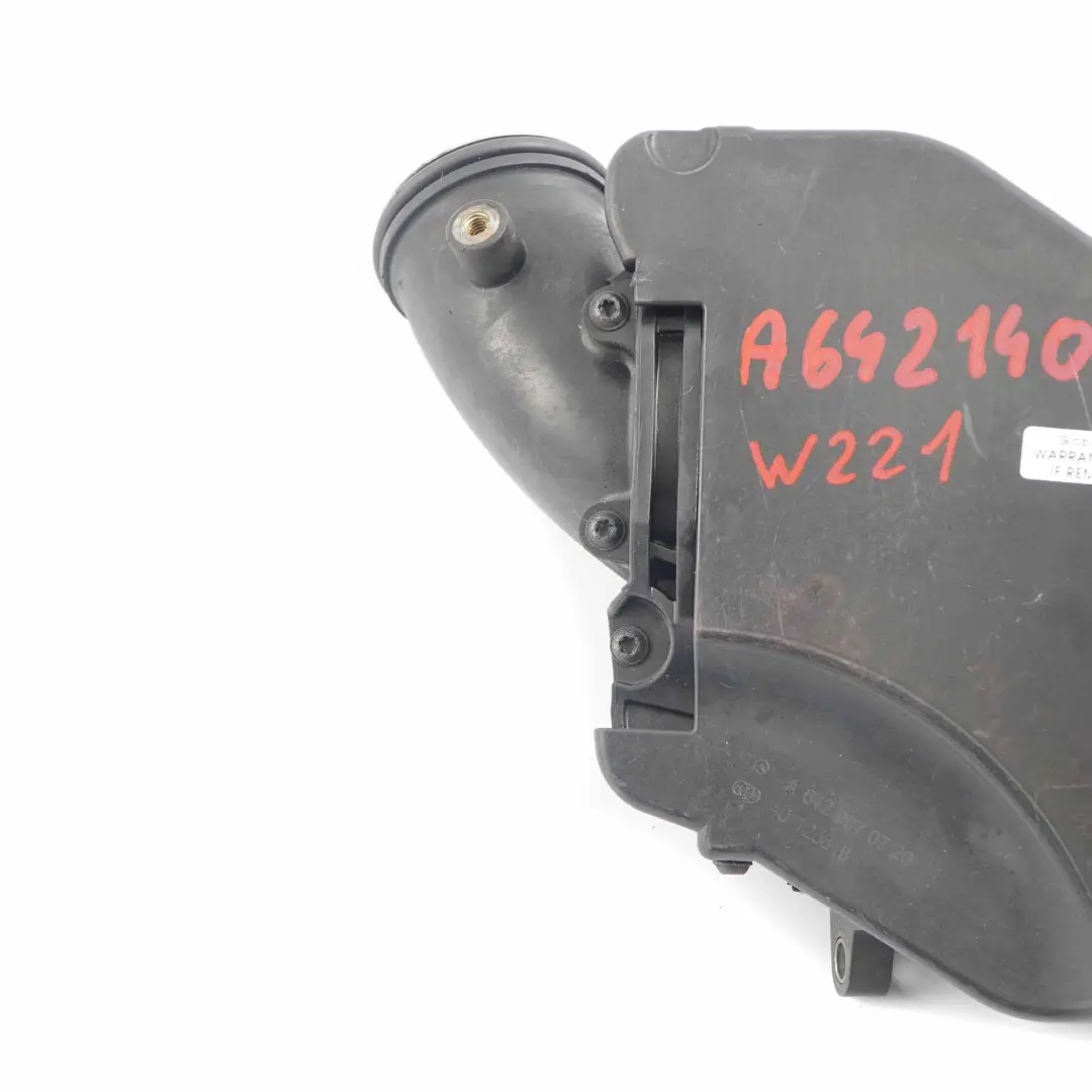 Mercedes W221 OM642 Carcasa del Silenciador de Aire Diesel - SKU A6421403787 - Número de pieza A6421403787