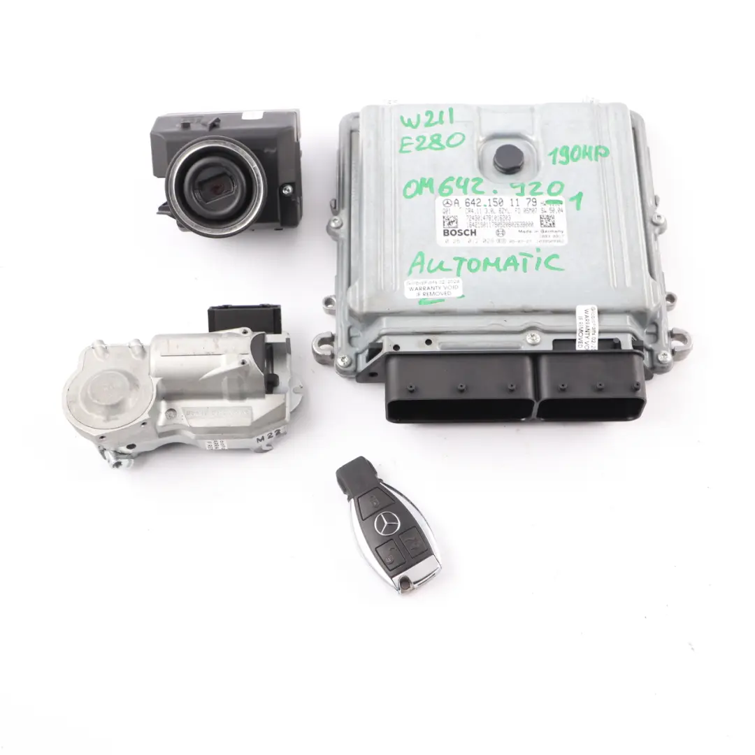 E280 CDI OM642.920 Engine Module ECU Kit Key Lock to Mercedes W211 with Part number A6421501179 Mercedes W211 E280 CDI OM642.920 Engine Module ECU Kit Key Lock - SKU A6421501179-1 - Part number A6421501179