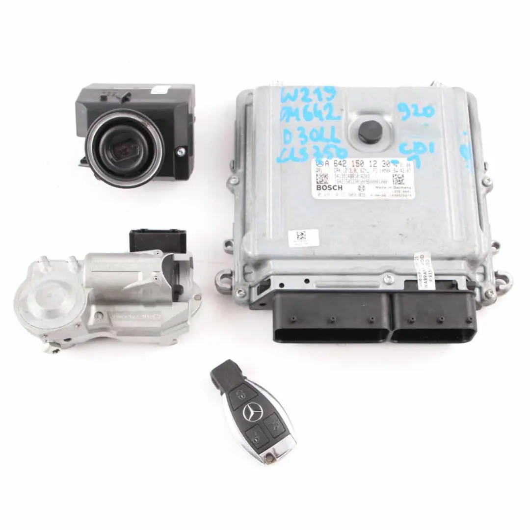 Mercedes W219 CLS350 CDI OM642.920 Engine Module ECU Kit Key Lock - SKU A6421501230-1 - Part number A6421501230