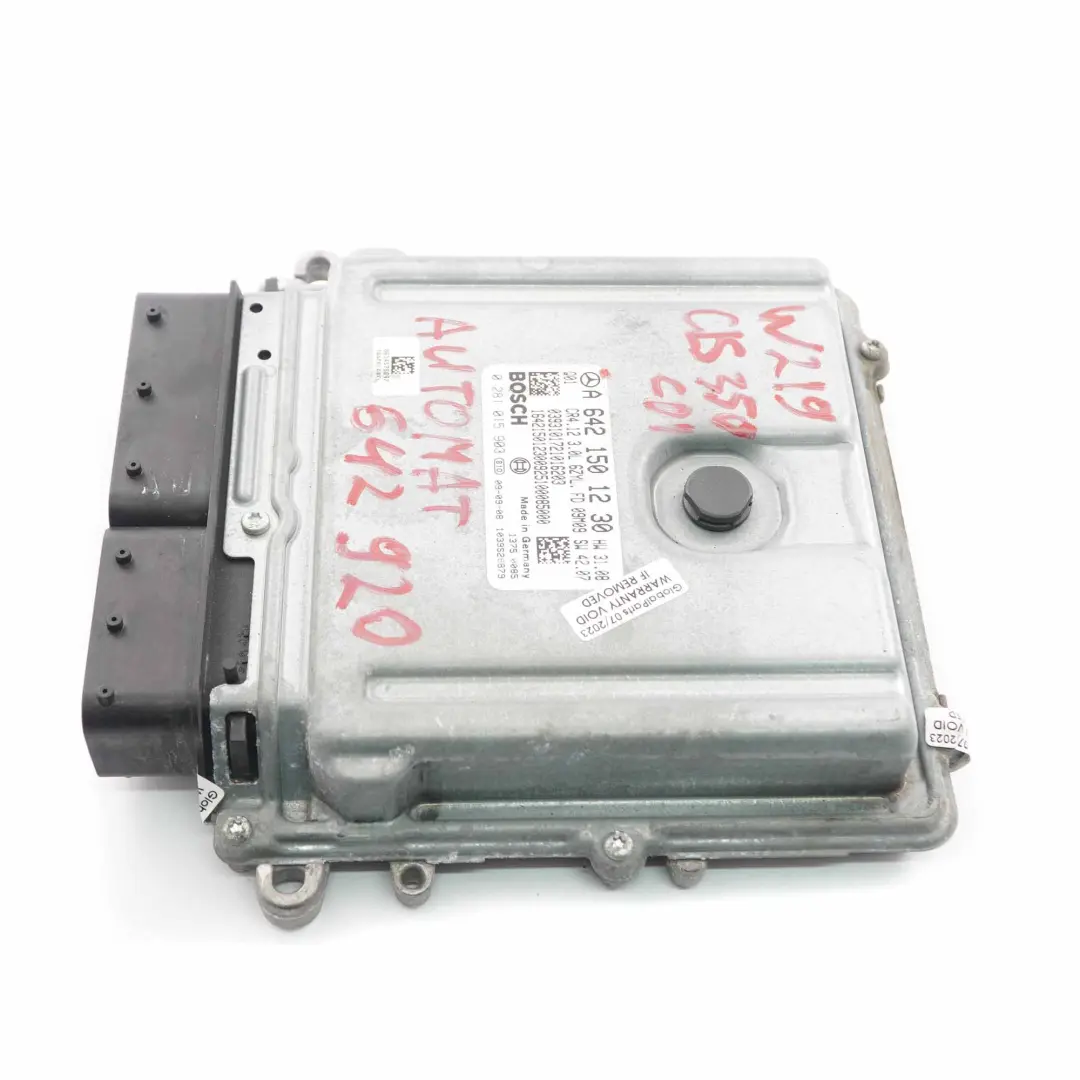 CLS350 CDI OM642.920 Modulo motore ECU Automatico per Mercedes C219 con numero di parte A6421501230 Mercedes C219 CLS350 CDI OM642.920 Modulo motore ECU Automatico - SKU A6421501230 - Numero di parte A6421501230