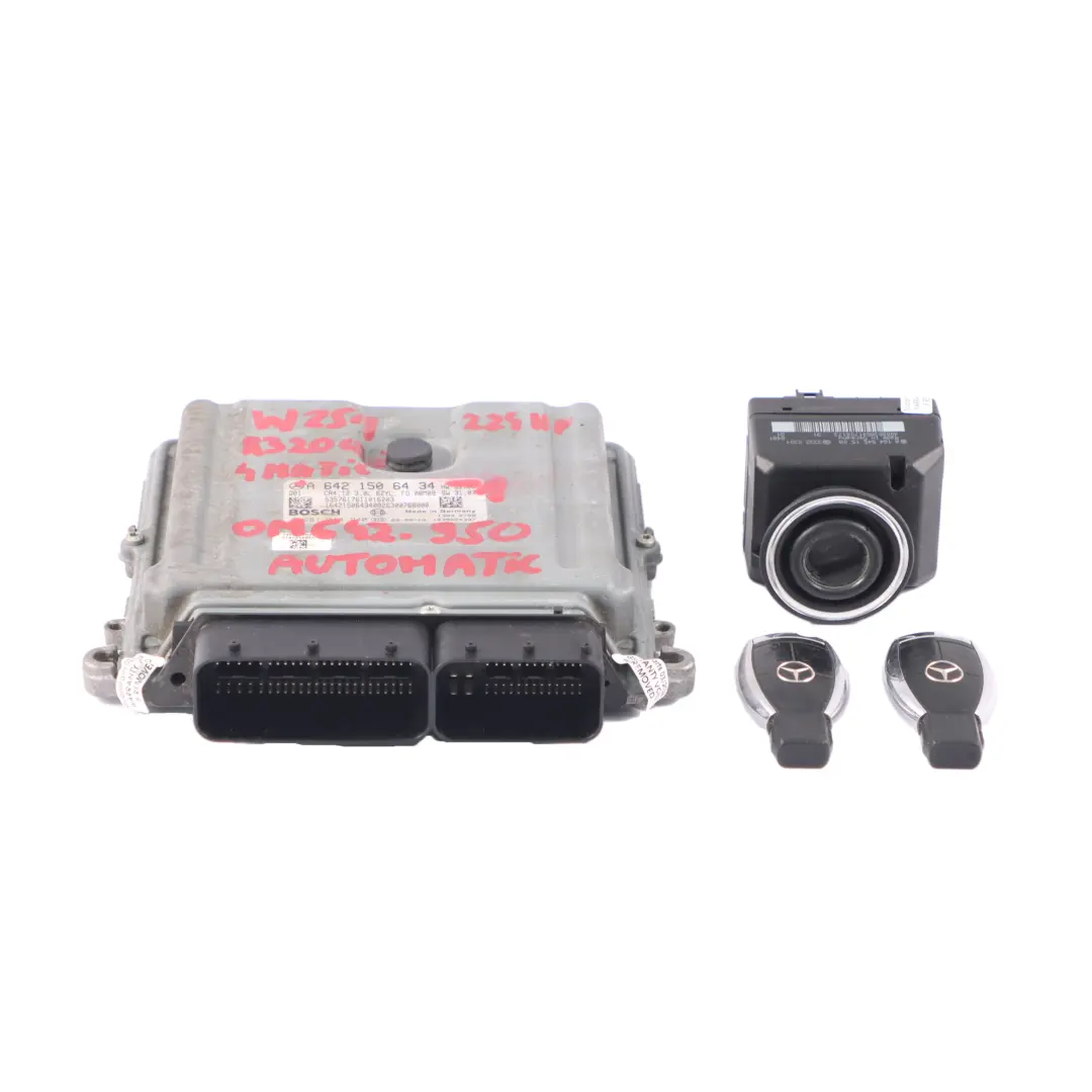 Mercedes W251 R 320 CDI 642.950 224HP Engine ECU Kit Keys Lock - SKU A6421506434-1 - Part number A6421506434