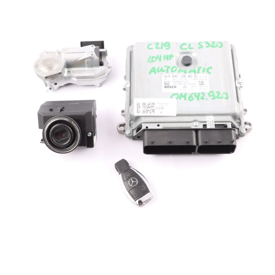 642.920 224HP Engine Unit ECU Kit Key Lock to Mercedes C219 CLS 320 with Part number A6421508091 Mercedes C219 CLS 320 642.920 224HP Engine Unit ECU Kit Key Lock - SKU A6421508091-1 - Part number A6421508091