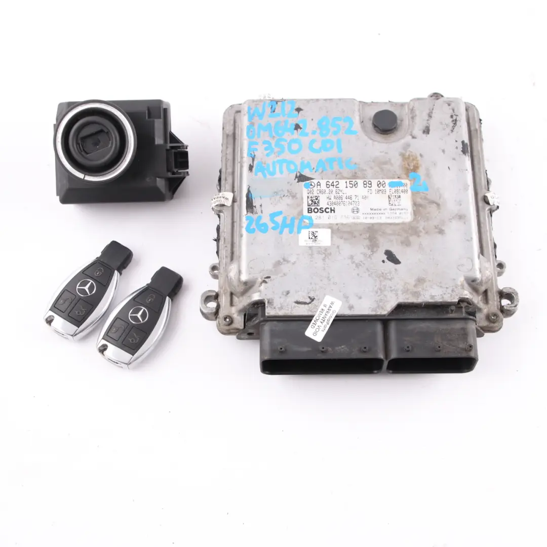OM642 Engine Unit ECU Kit Keys Lock Automatic to Mercedes W212 E350 CDI with Part number A6421508900 Mercedes W212 E350 CDI OM642 Engine Unit ECU Kit Keys Lock Automatic - SKU A6421508900-2 - Part number A6421508900