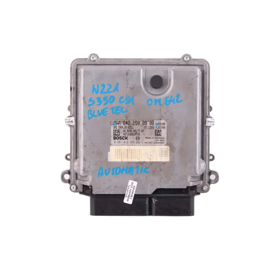 S350 CDI Bluetec OM642 Moduł Sterownik Silnika do Mercedes W221 o numerze A6421508900 Mercedes W221 S350 CDI Bluetec OM642 Moduł Sterownik Silnika - SKU A6421508900 - Numer Części A6421508900
