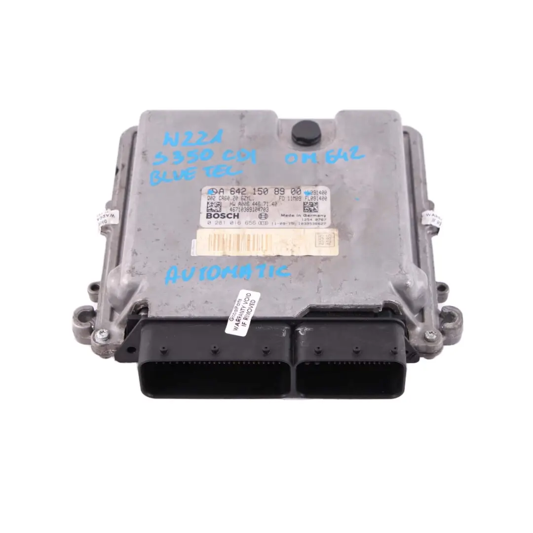  Mercedes-Benz S W221 S350 CDI Bluetec OM642 Motorsteuergerät ECU - SKU A6421508900 - Teilenummer A6421508900