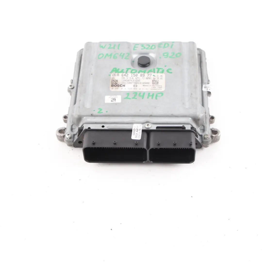 OM642.920 224HP Engine Module ECU Automatic to Mercedes W211 E320 CDI with Part number A6421508977 Mercedes W211 E320 CDI OM642.920 224HP Engine Module ECU Automatic - SKU A6421508977 - Part number A6421508977