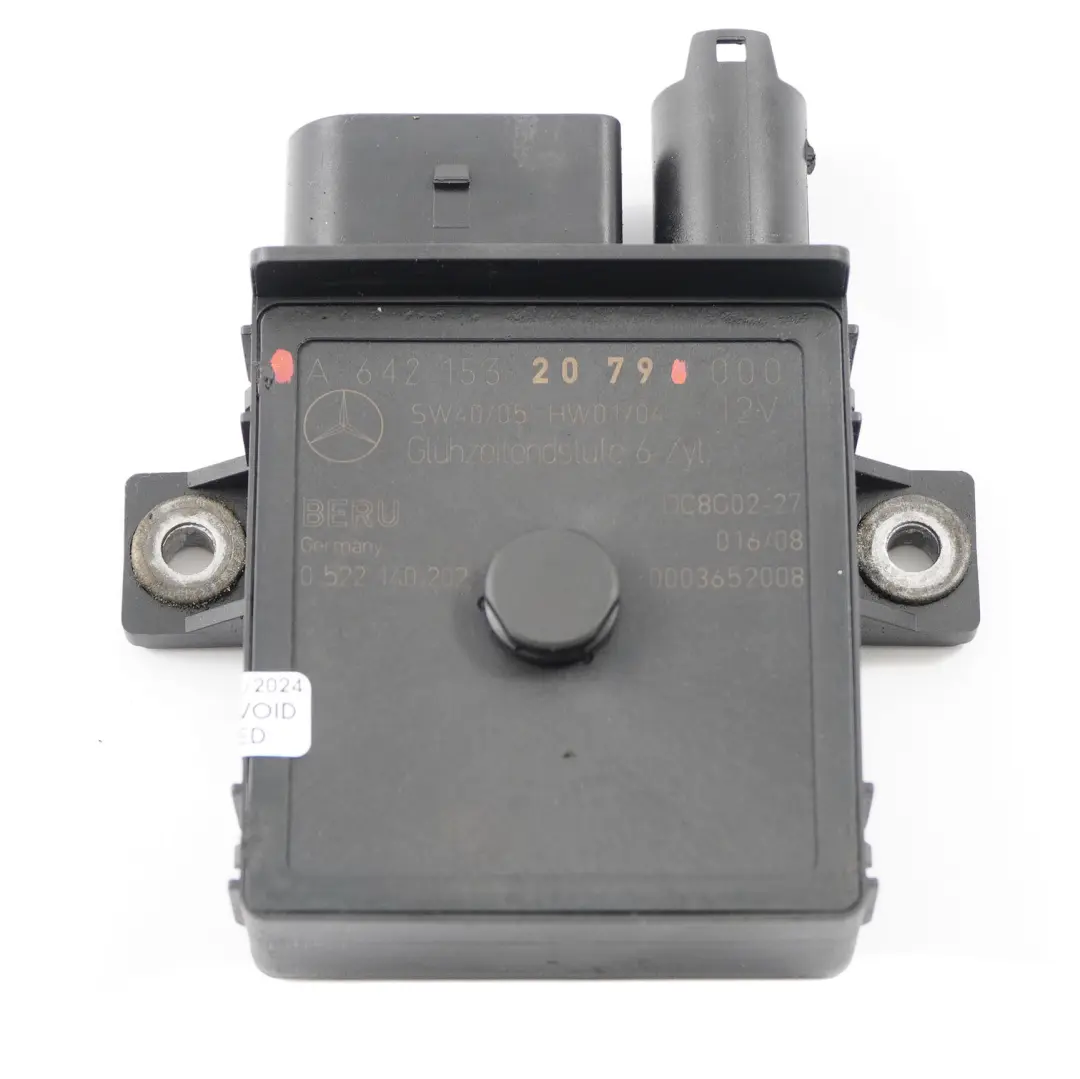 Mercedes W204 W212 OM642 Glow Plug Diesel Relay Unit Control Module - SKU A6421532079 - Part number A6421532079
