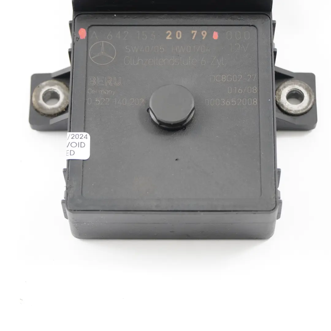 OM642 bougie de préchauffage diesel module pour Mercedes W204 W212 à propos du numéro de pièce A6421532079 Mercedes W204 W212 OM642 bougie de préchauffage diesel module - SKU A6421532079 - Numéro de pièce A6421532079