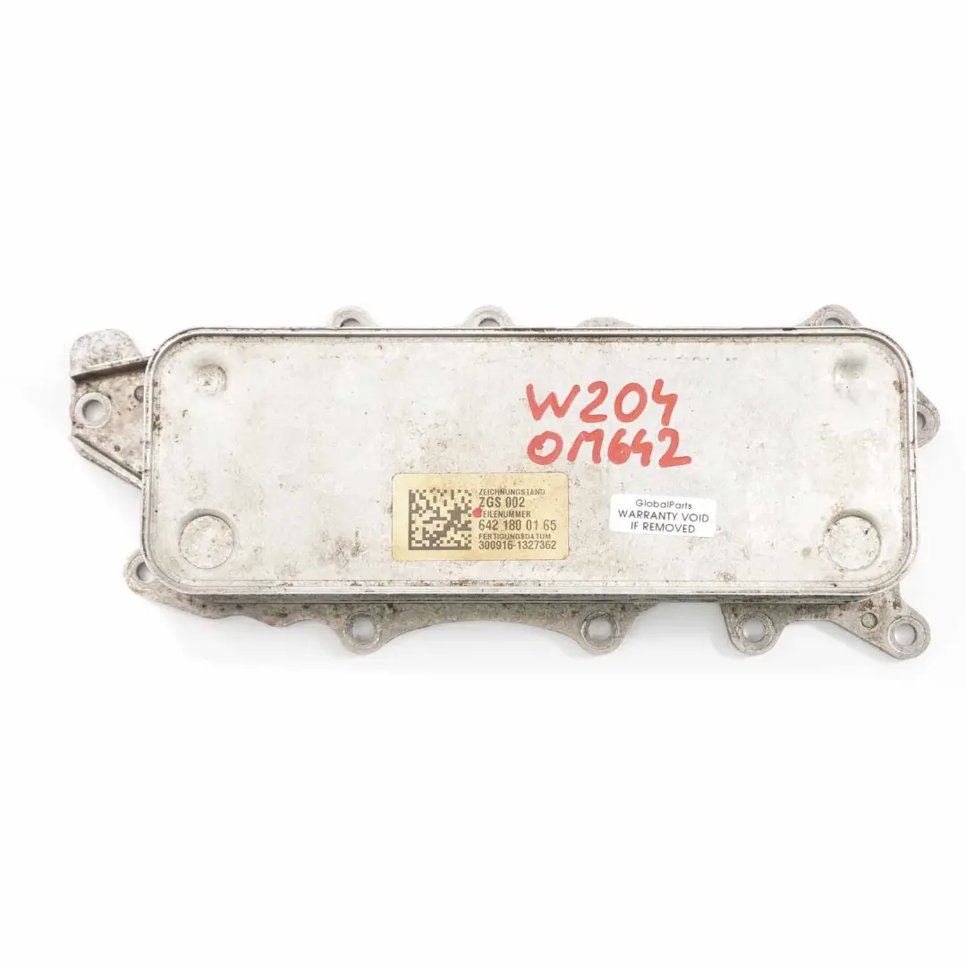 Heat Exchanger Oil Cooler OM642 Diesel to Mercedes W204 W212 with Part number A6421800165 Mercedes W204 W212 Heat Exchanger Oil Cooler OM642 Diesel - SKU A6421800165 - Part number A6421800165