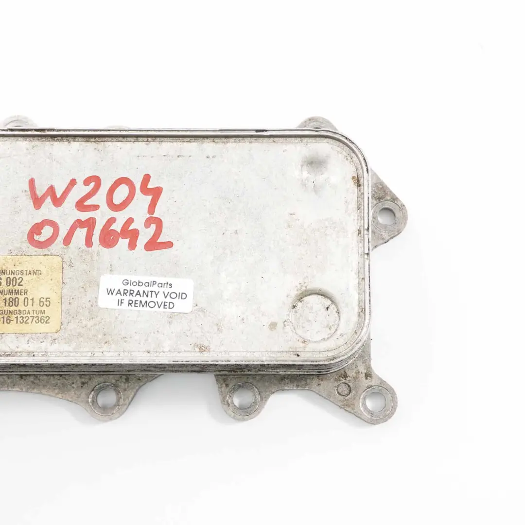  Intercambiador Mercedes W204 W212 OM642 Enfriador Aceite Diesel - SKU A6421800165 - Número de pieza A6421800165
