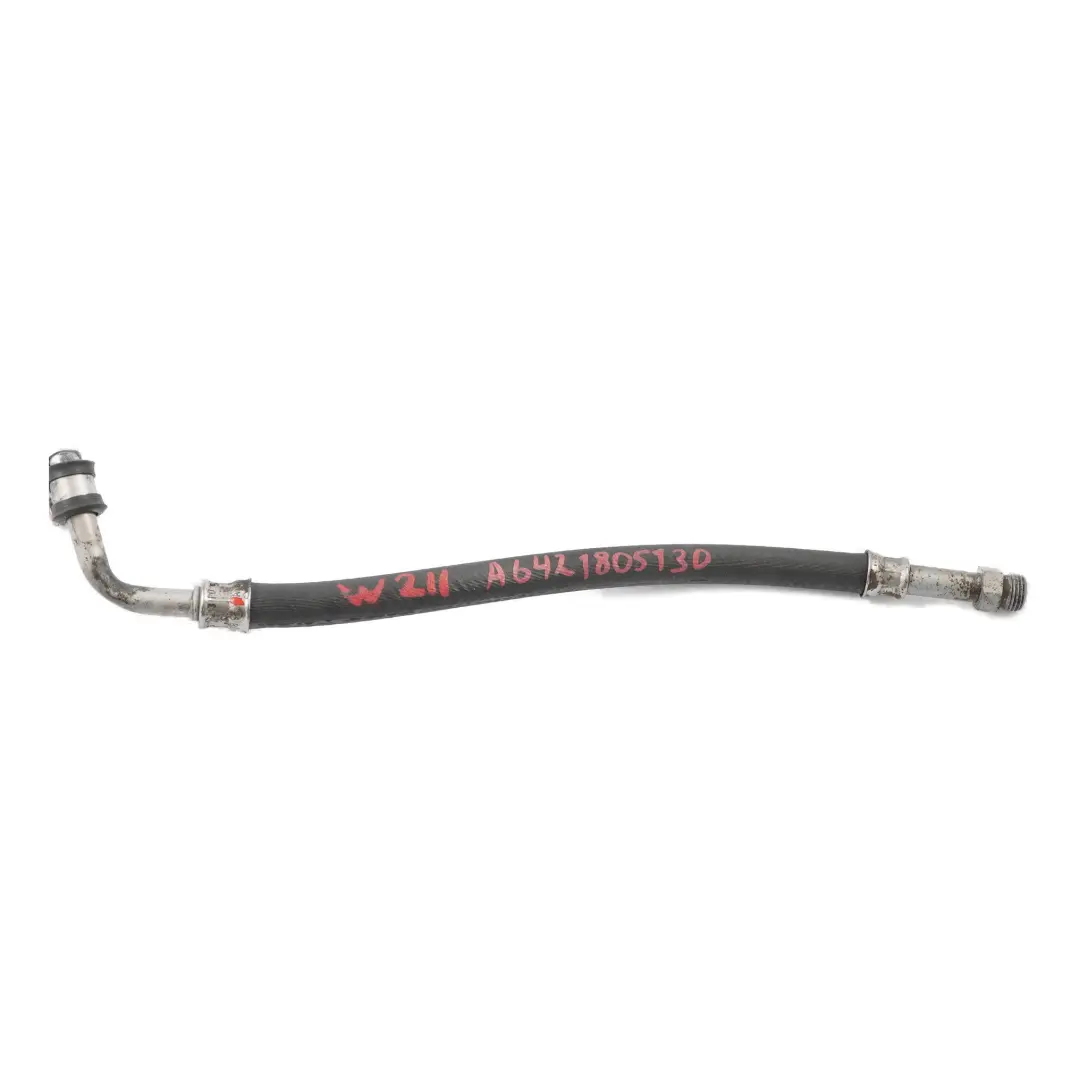 Mercedes W211 OM642 Automatic Gearbox Oil Cooler Pipe Hose Left - SKU A6421805130 - Part number A6421805130