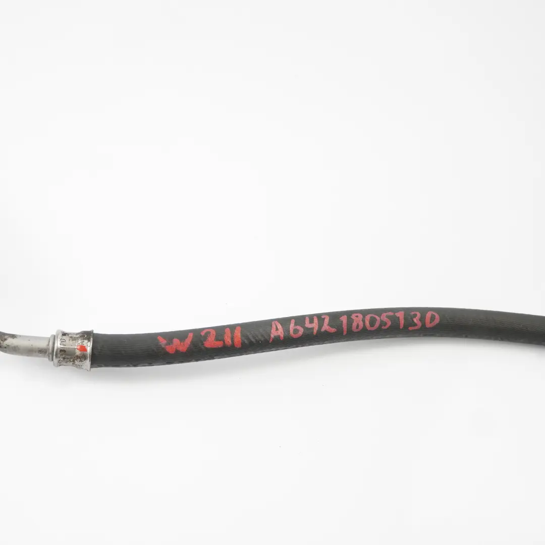 Mercedes W211 OM642 Automatic Gearbox Oil Cooler Pipe Hose Left - SKU A6421805130 - Part number A6421805130