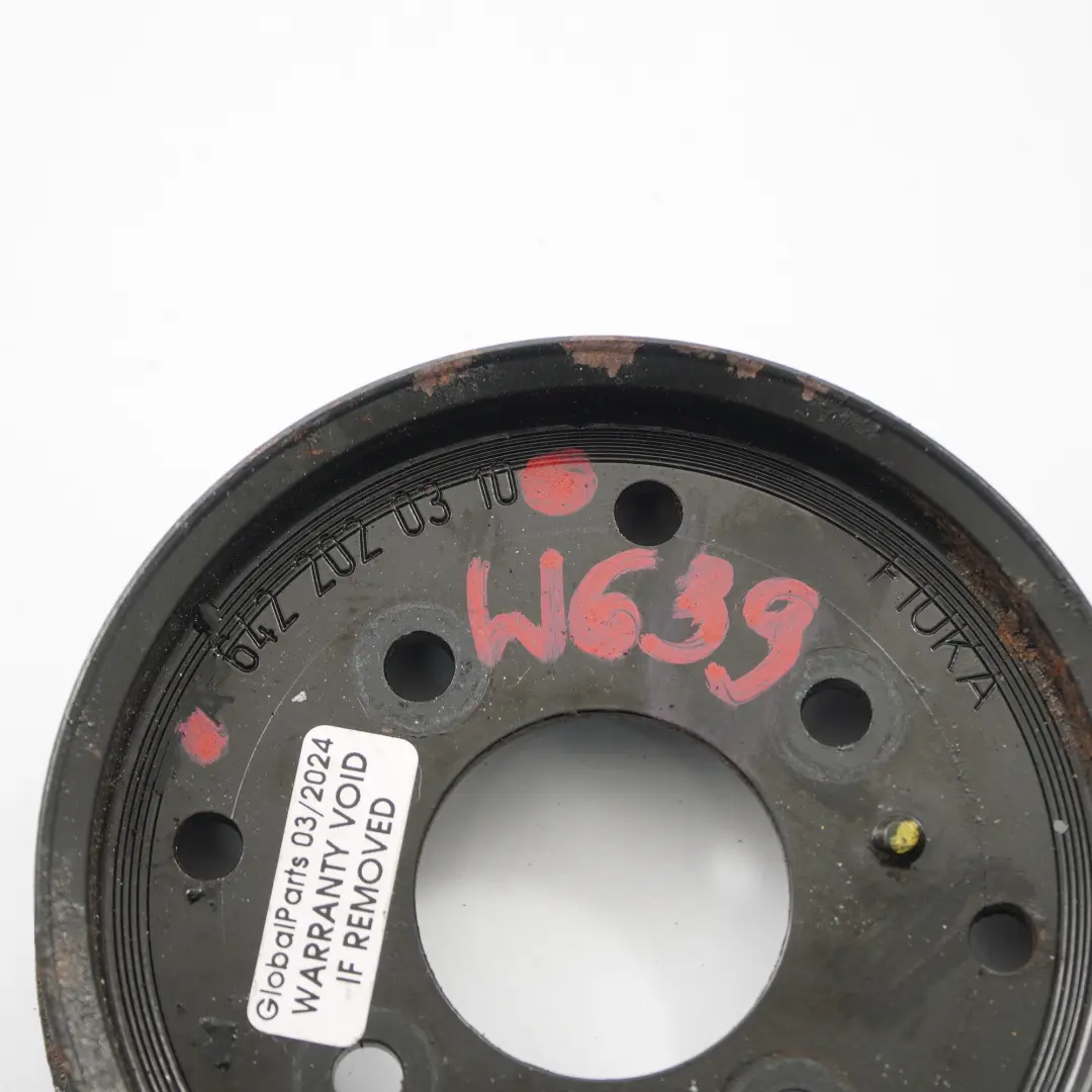 Motor diesel Mercedes Vito W639 OM642 Polea de transmisión - SKU A6422020310 - Número de pieza A6422020310