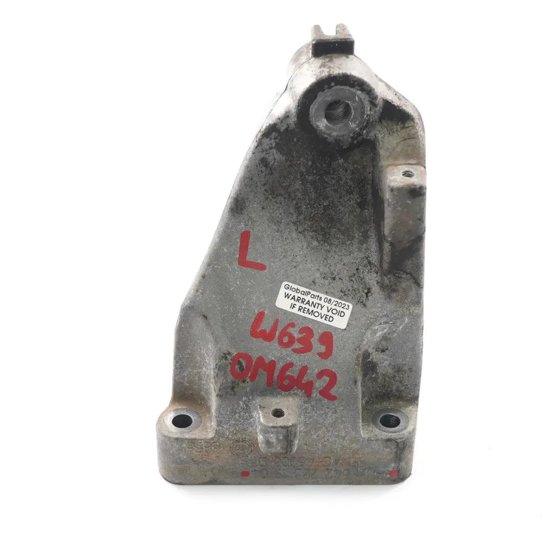 Left N/S Engine Carrier Support Mount to Mercedes Vito W639 Diesel with Part number A6422231904 Mercedes Vito W639 Diesel Left N/S Engine Carrier Support Mount - SKU A6422231904 - Part number A6422231904
